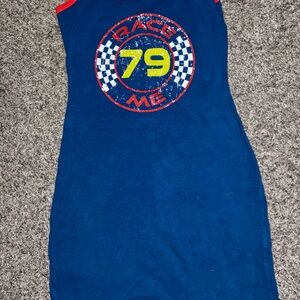 Urban Outfitters Blue and Red Mini dress with spaghetti straps